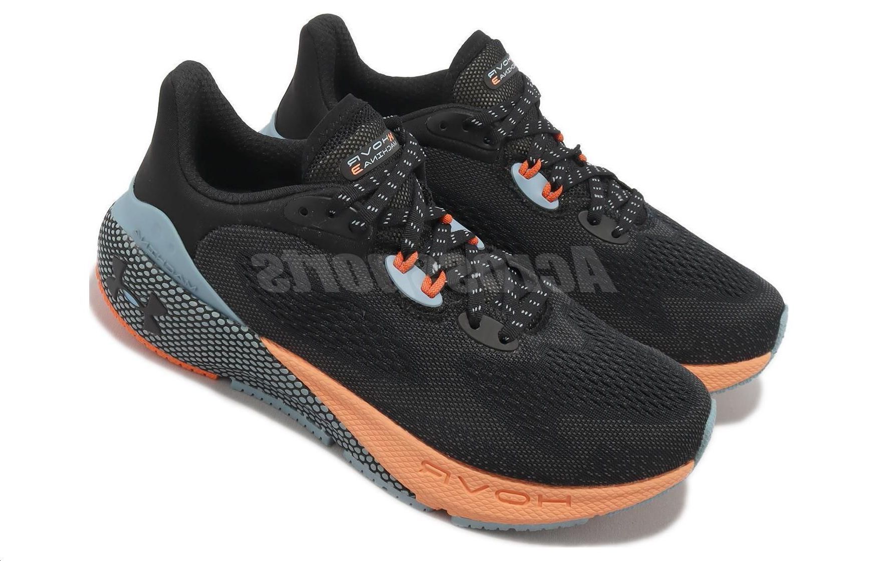(WMNS) Under Armour HOVR Machina 3 Running Shoes 'Black Orange' 3024907-004
