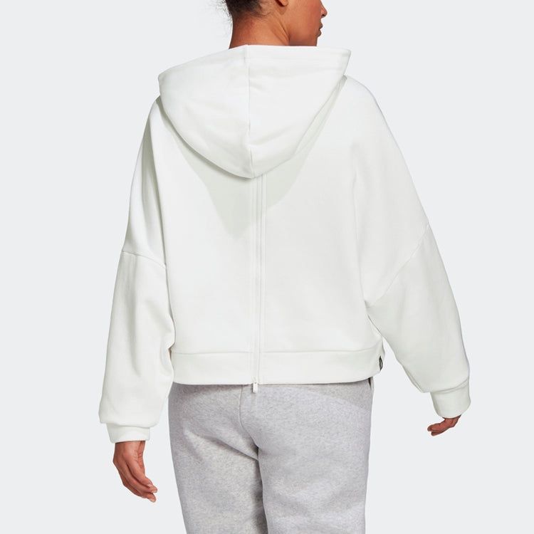 (WMNS) adidas Contrasting Colors Logo Sports Pullover Hoodie Asia Edition White GC9168