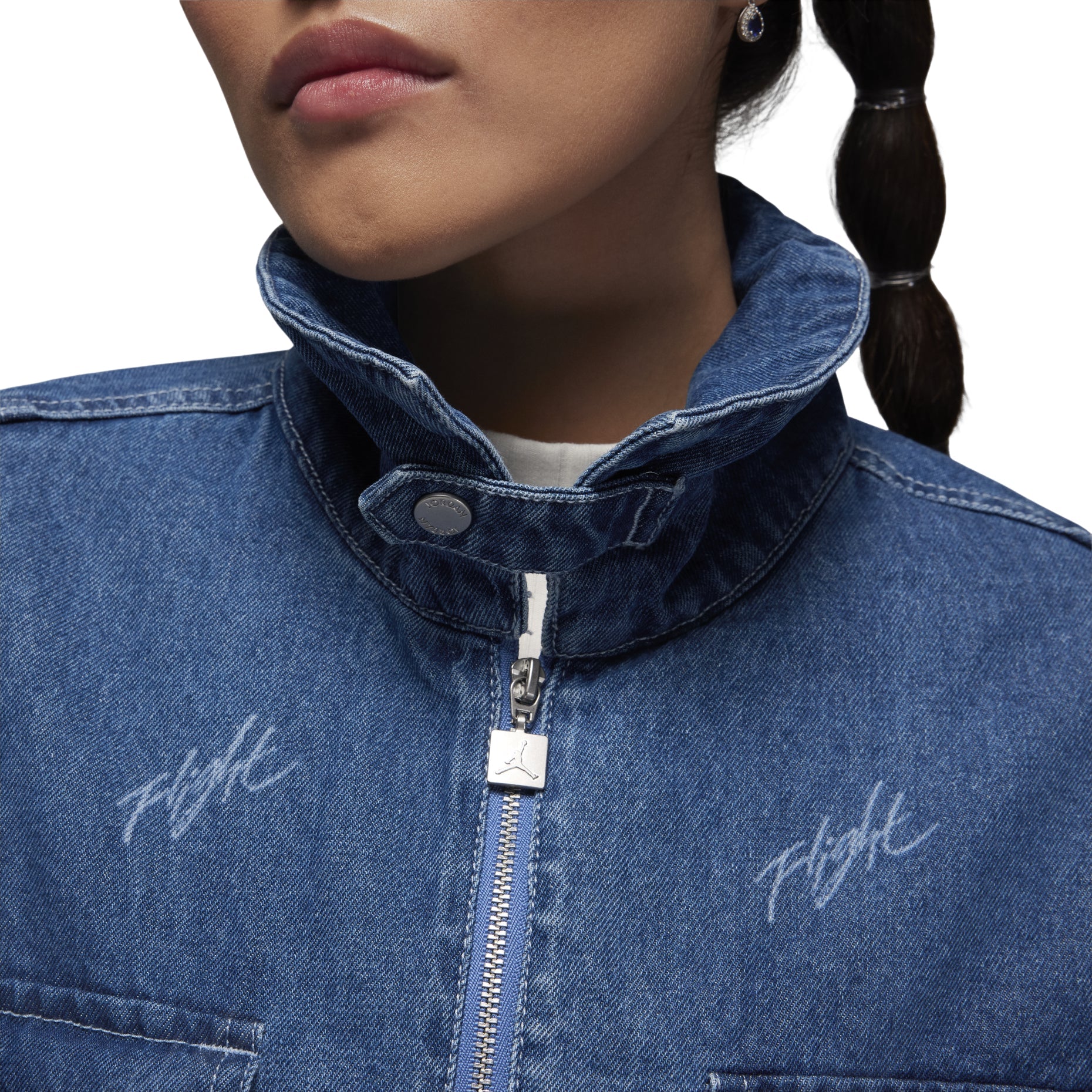 (WMNS) Air Jordan Renegade Jacket Asia Sizing 'Stone Blue' FN5354-453