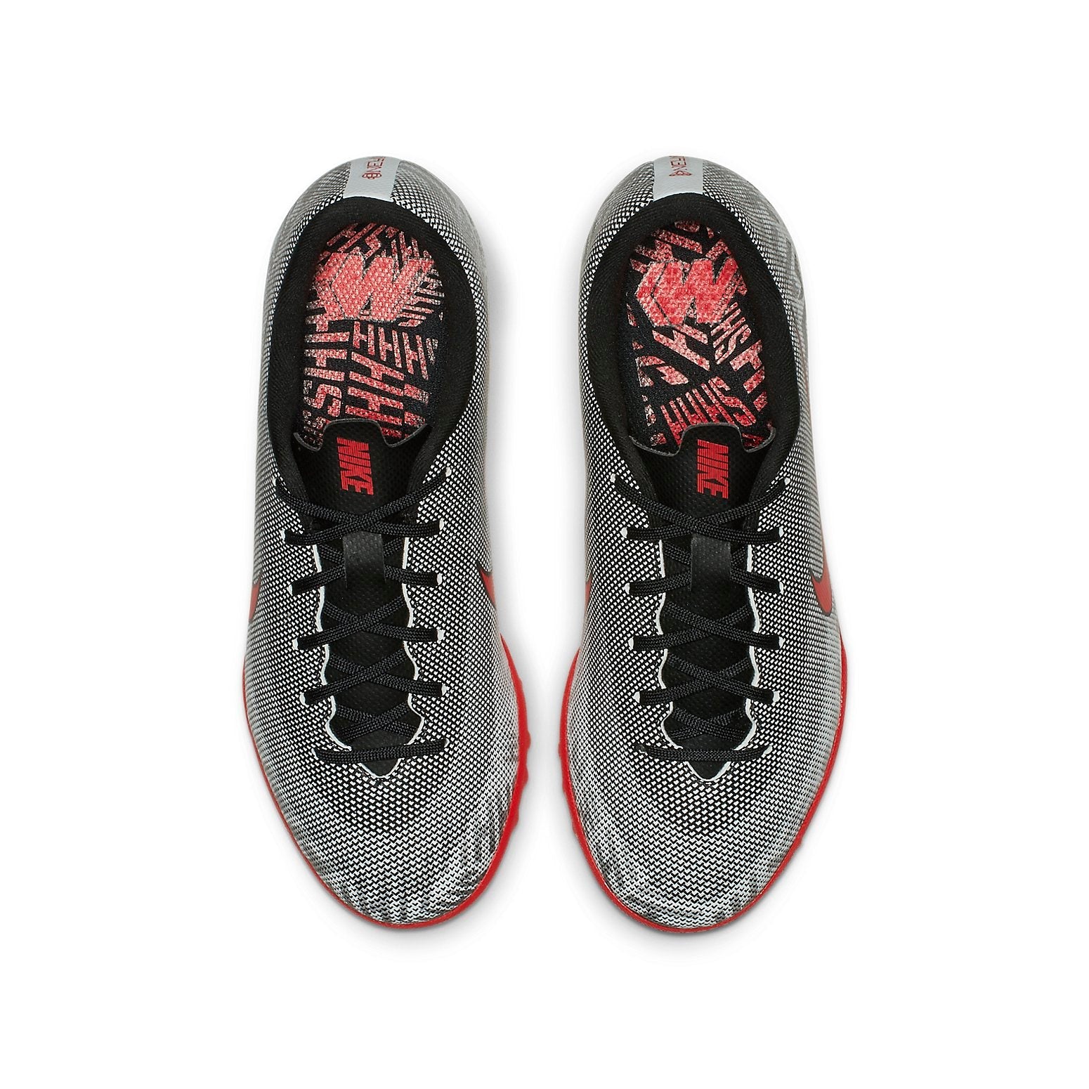 (GS) Nike Vapor 12 Academy NJR TF Turf 'Black Red White' AO9476-170