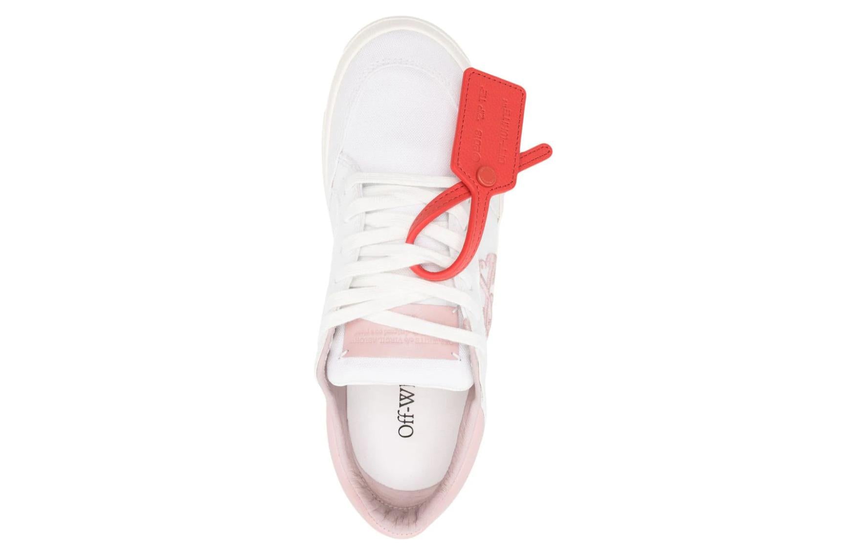 (WMNS) Off-White New Low Vulcanized Canvas Sneakers 'White Light Pink' OWIA288S24FAB0010130