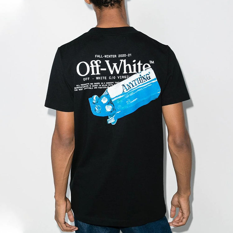 Off-White Pascal Medicine Tee Men's Black OMAA027F20FAB0051010