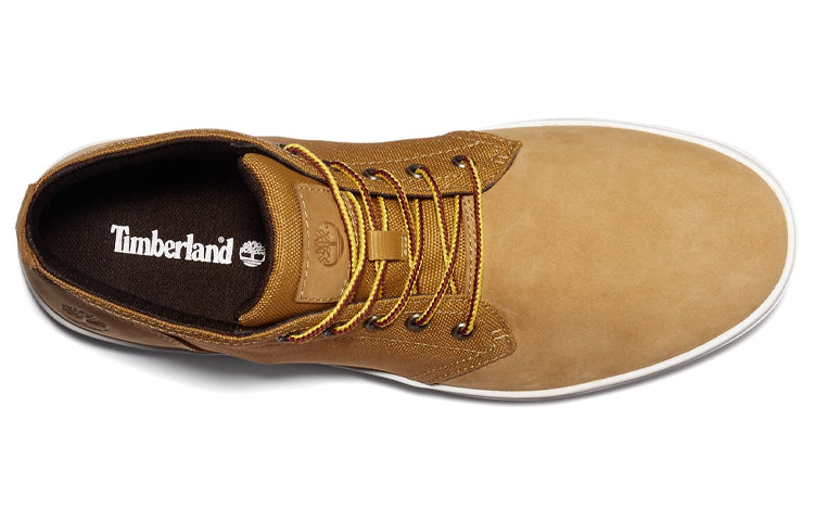 Timberland Davis Square Chukka Leather and Fabric Boots 'Wheat' A1OI3231