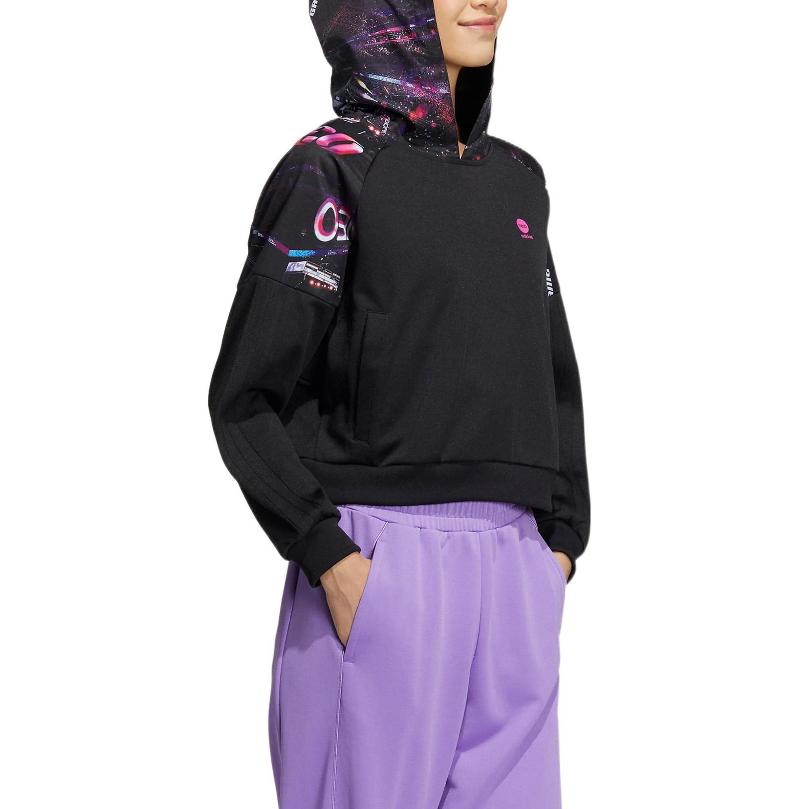 (WMNS) adidas Neo Basketball Hoodies 'Black' IA6807