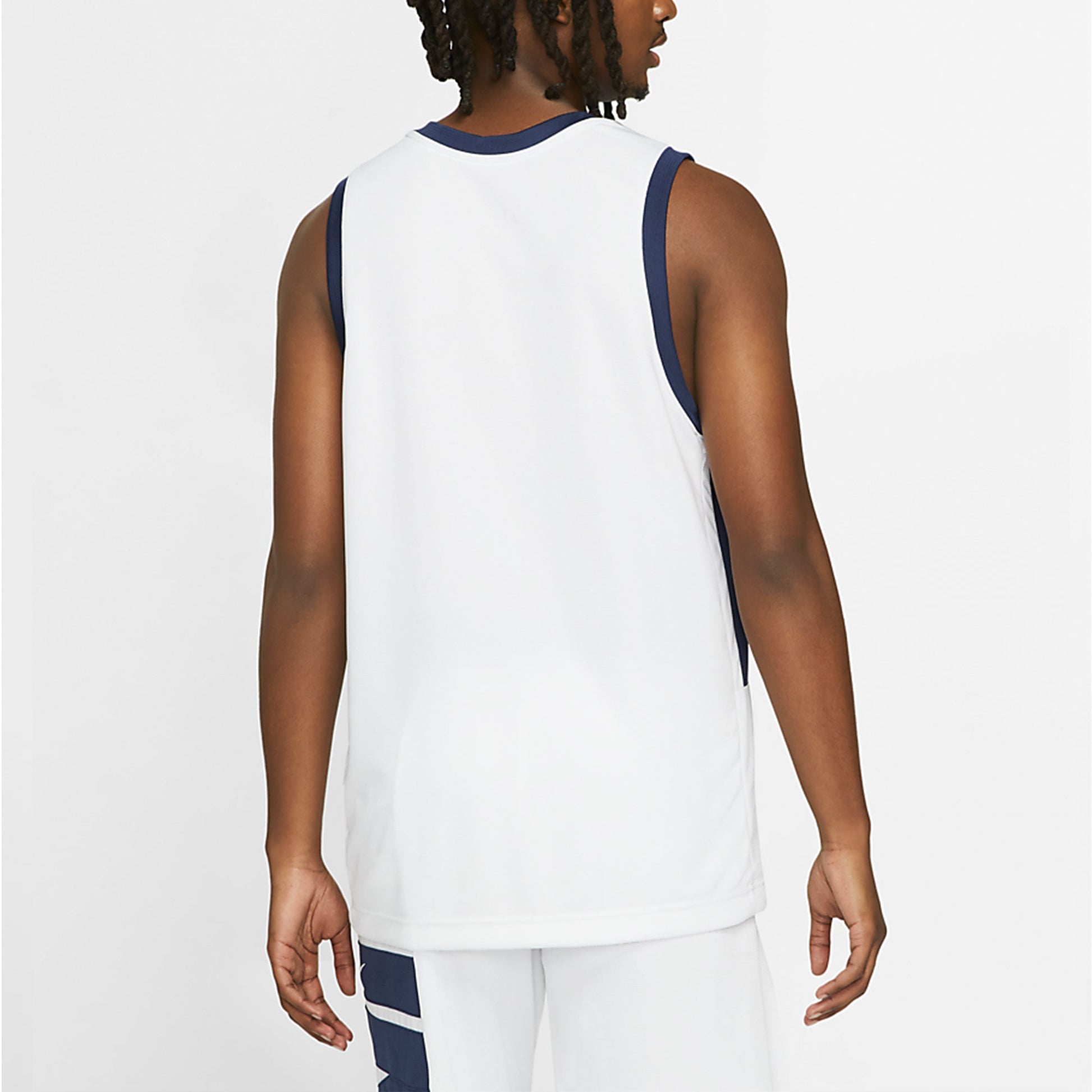 Nike Letter Big Logo Sports Basketball Vest Men's White DA1042-100
