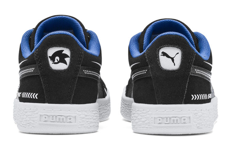 (PS) PUMA Sonic The Hedgehog x Suede 'Who's Faster - Black' 371998-01