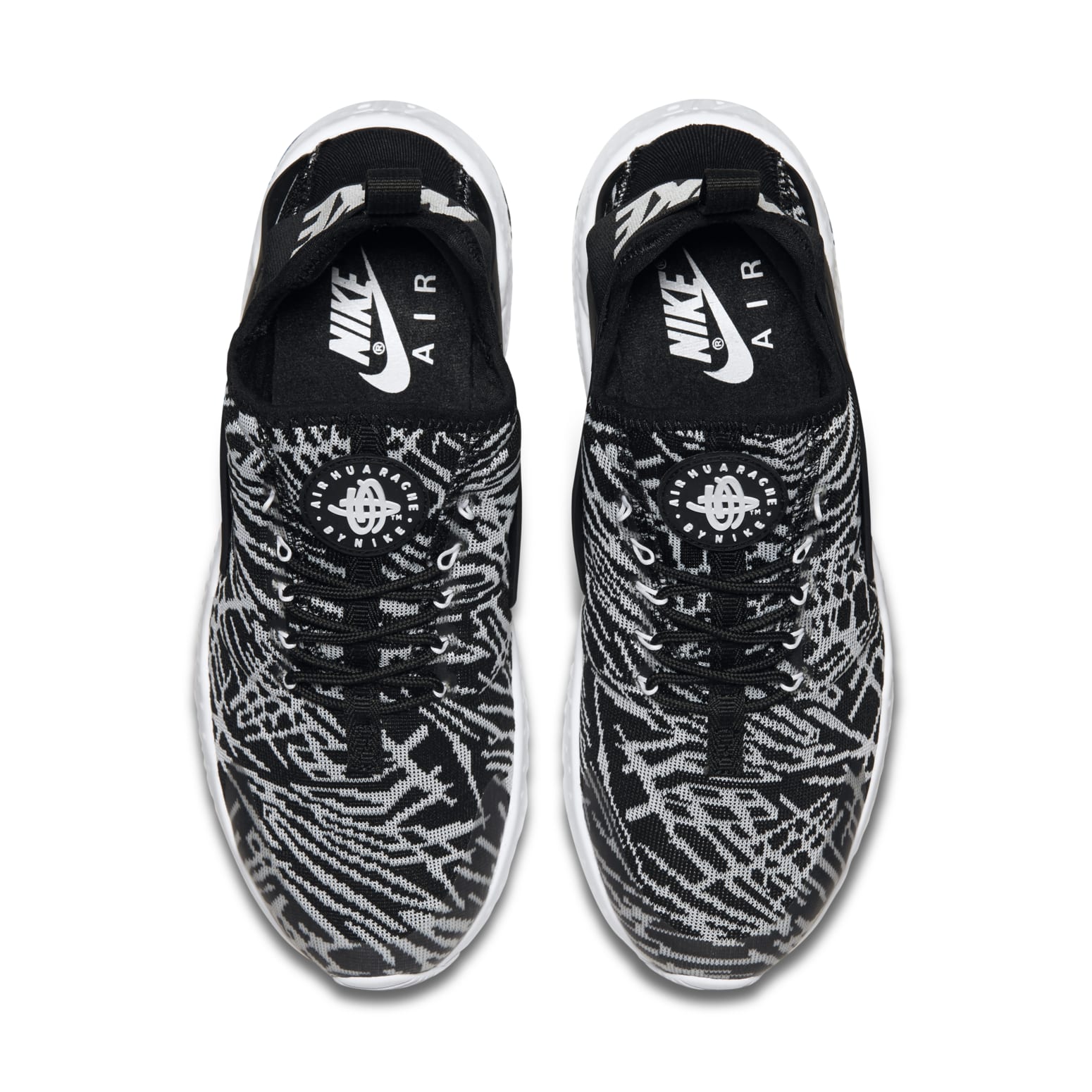 (WMNS) Nike Air Huarache Run Ultra Jacquard 'Black White' 818061-001