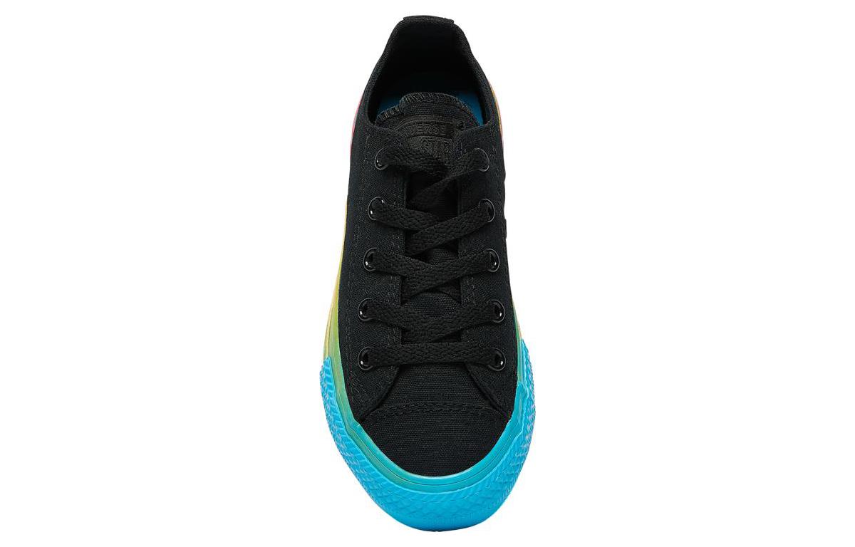 (GS) Converse Chuck Taylor All Star Rainbow Ice Ox 'Black' 664199F