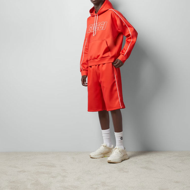 Gucci Neoprene Hooded Sweatshirt 'Red' 768498-XJF38-6284