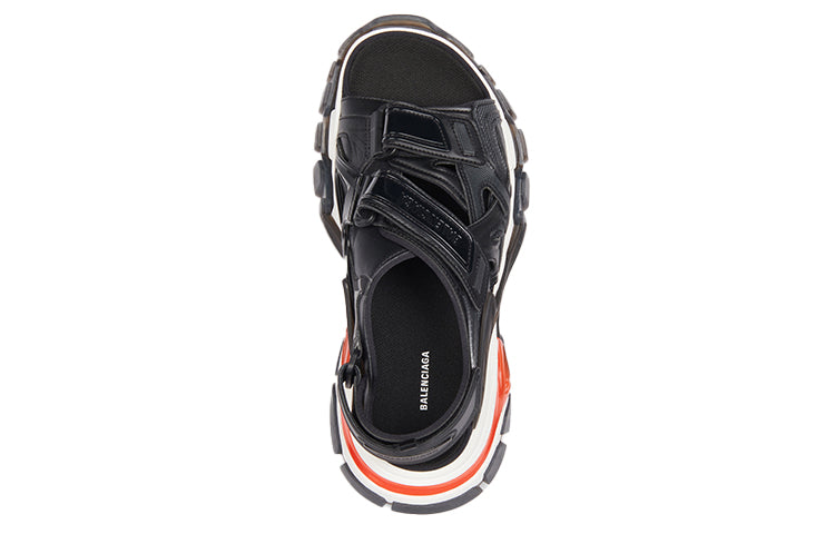 Balenciaga Track Sandals 'Clearsole Black Red' 655954W2CC31096