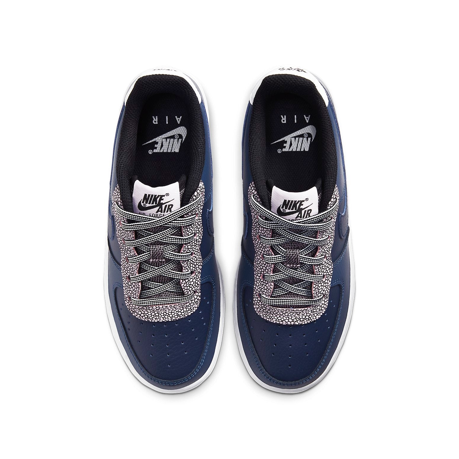 (GS) Nike Air Force 1 LV8 4 'Pebble Print - Midnight Navy' CN5715-400
