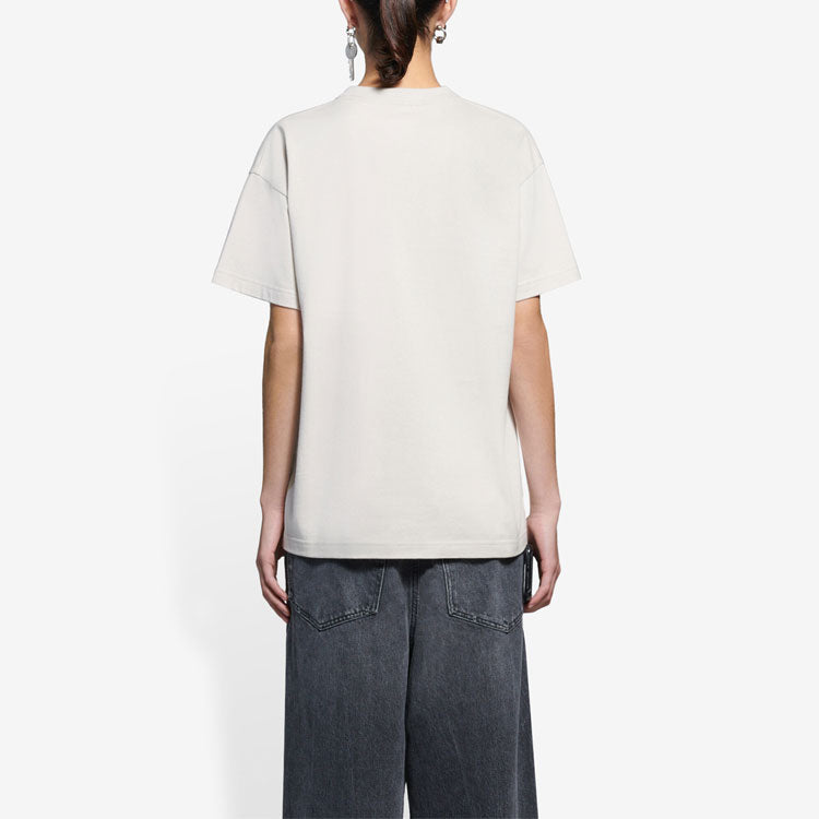 Balenciaga SS21 Logo Lettering Unisex Beige 612965TIV542984