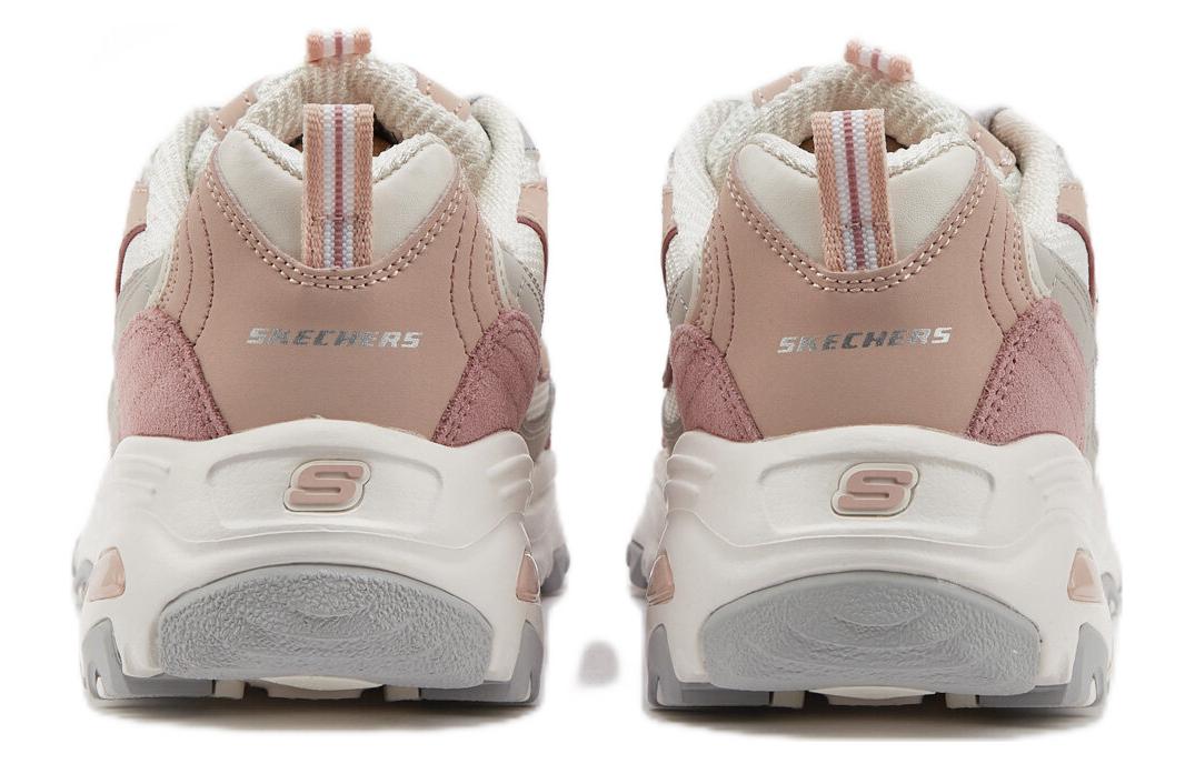 (WMNS) Skechers D'Lites 1.0 Low Running Shoes Pink/White 11947-MVGY