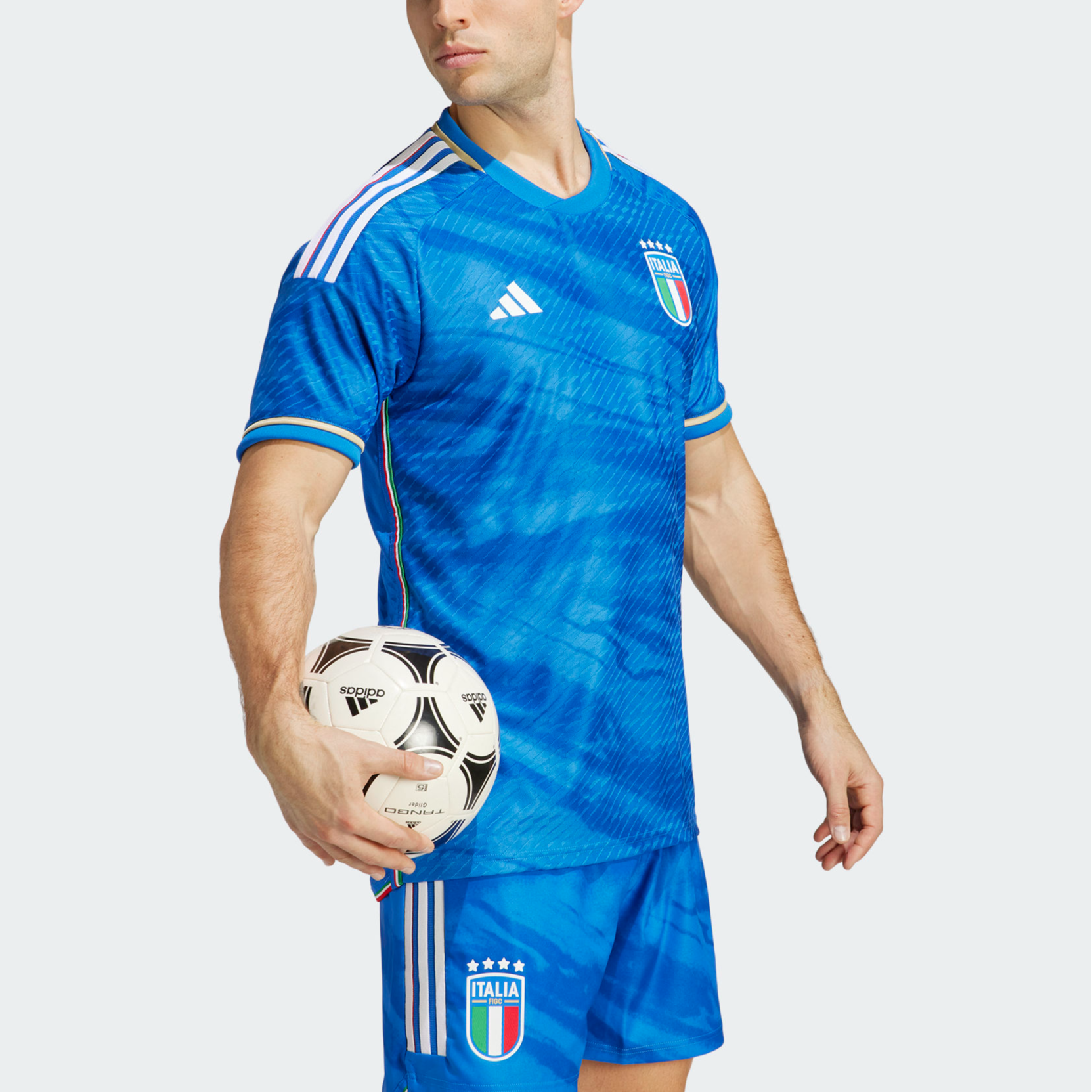 adidas Italy 2023 Home Authentic Jersey 'Blue' HS9891