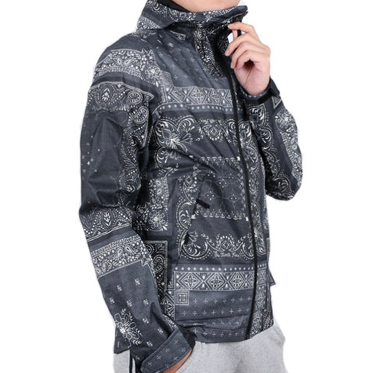 Men's THE NORTH FACE SS20 Full Print cashew Jacket Navy Blue NF0A4NCMLJ7