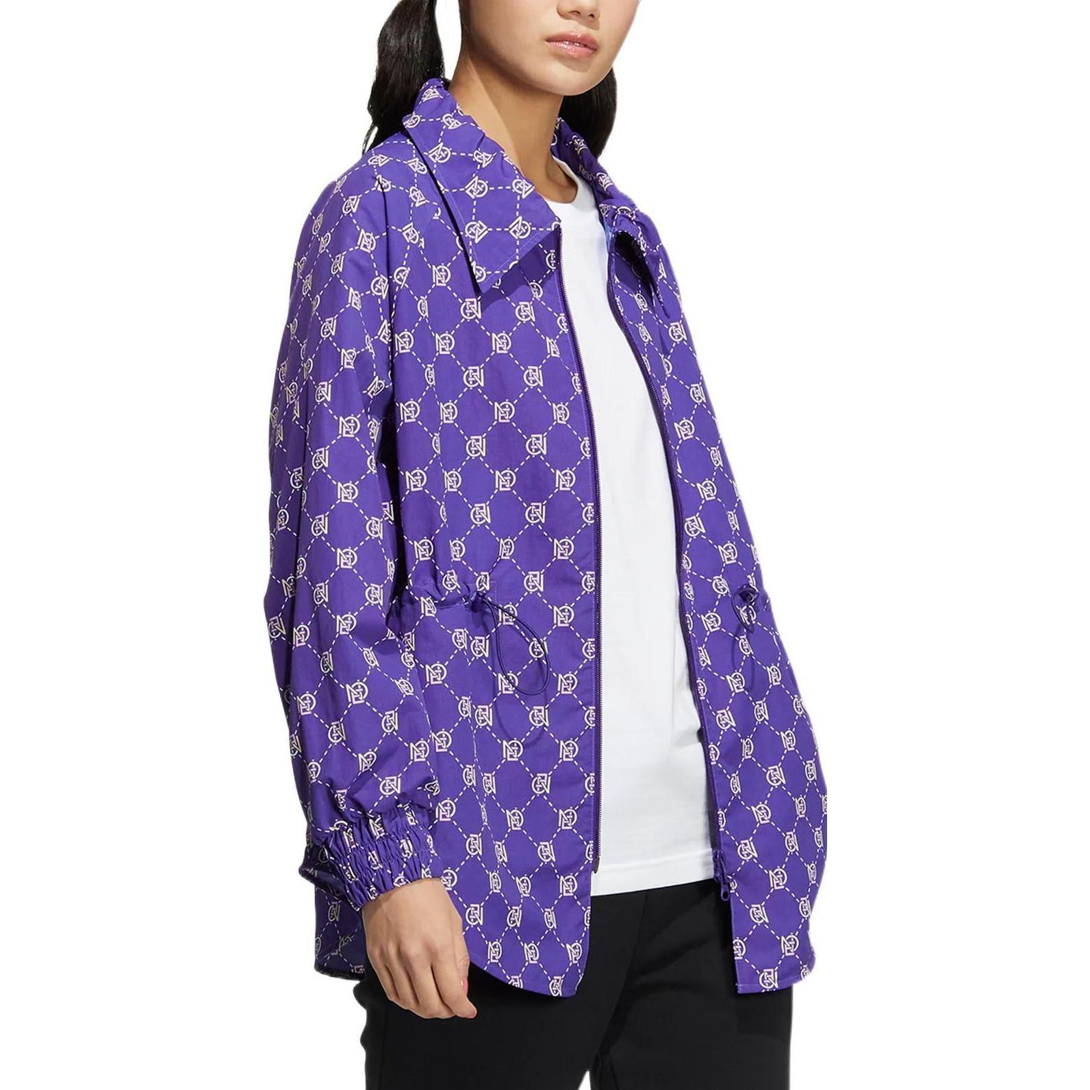 (WMNS) adidas Neo MONO Windbreaker Jackets 'Purple' HM2015