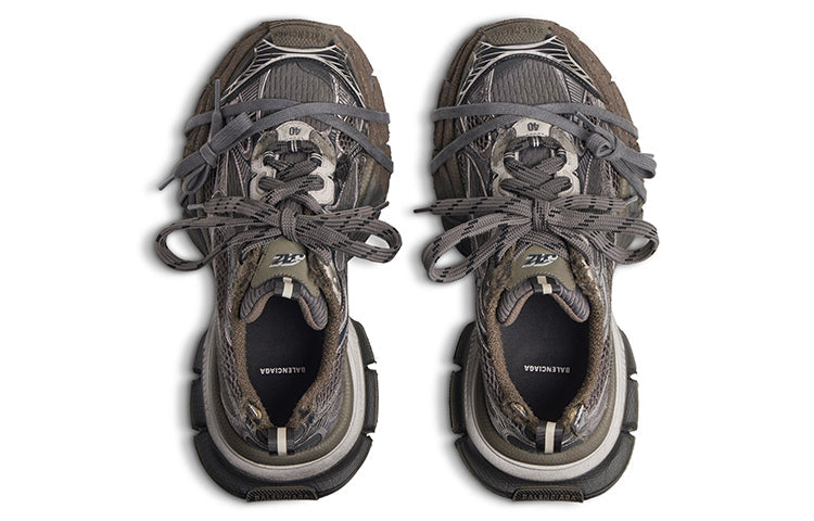 Balenciaga 3XL Sneaker Worn Out Sneakers 'Brown Mesh and Polyurethane' 734734W3XL72200