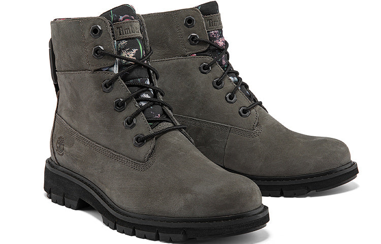 (WMNS) Timberland Lucia Way 6 Inch Waterproof Roll Top Boots 'Grey and Floral' A2KURW
