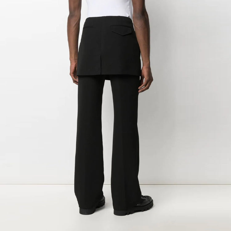 Off-White SS21 Mini Eve Solid Color Casual Pants Loose Fit Black OMCA183S21FAB0011000