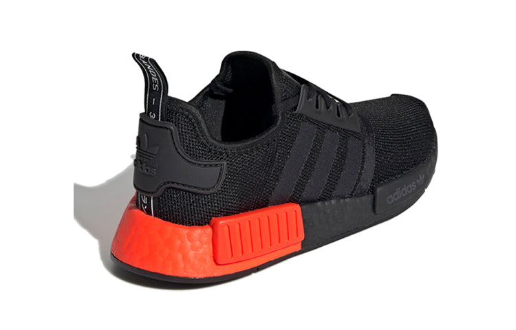 (GS) adidas NMD_R1 J 'Black Red' EE6676