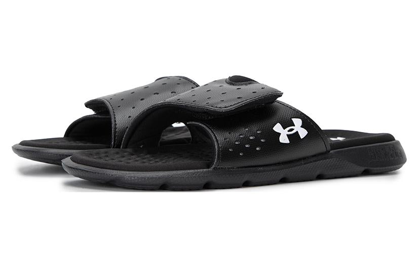 (WMNS) Under Armour Ignite 7 Slide 'Black White' 3026027-001
