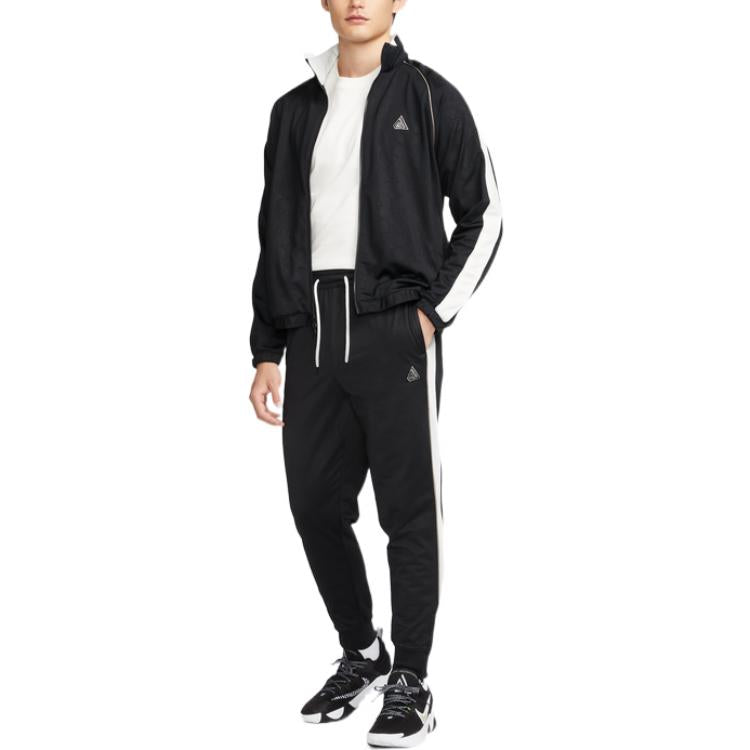 Nike Giannis Stripe Printing Lacing Pants 'Black' DQ5665-010
