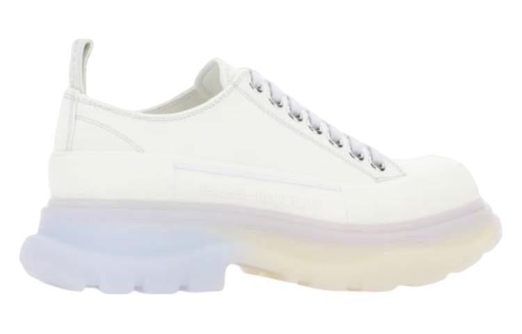 (WMNS) Alexander McQueen Tread Slick Low Lace Up Shoes 'White Multi' 697072W4TGN8892