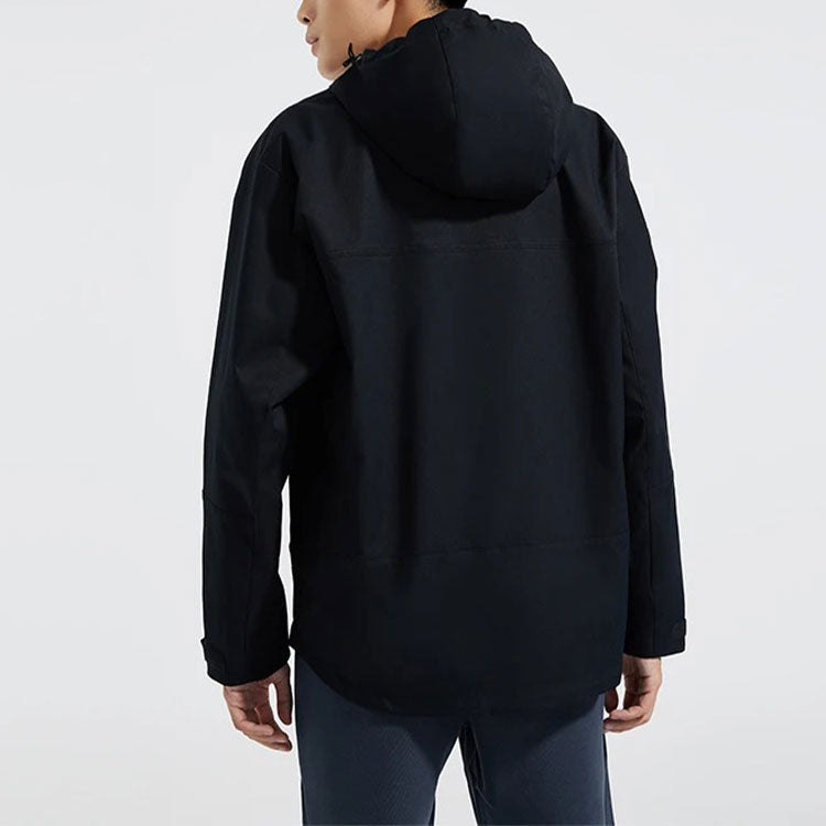 Li-Ning Gym Series Loose Sports Hooded Jacket Black AFDR757-1