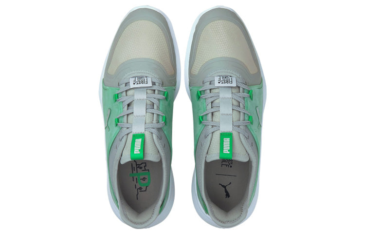 PUMA Ignite Fasten8 Flash Fm Golf Shoes Grey/Green 194700-01