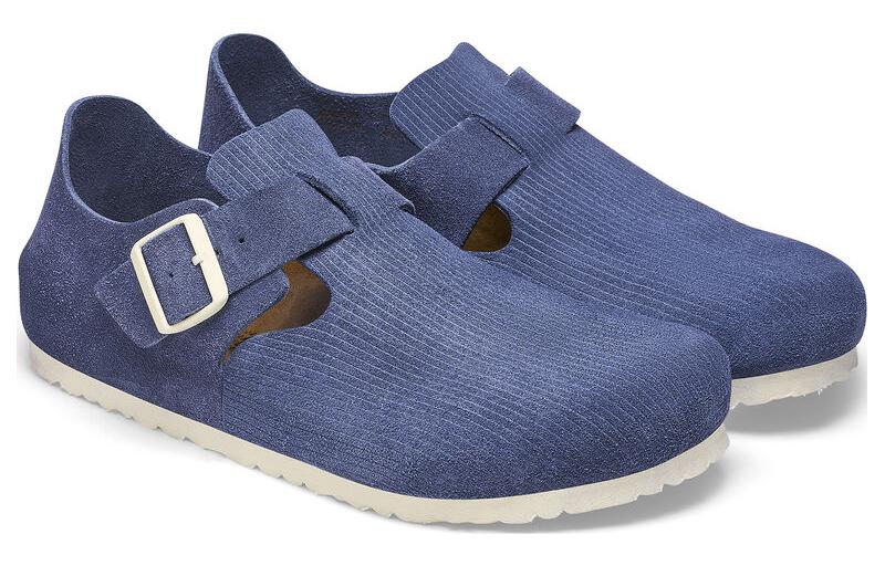 Birkenstock London Suede Leather ' Corduroy Indigo' 1025549