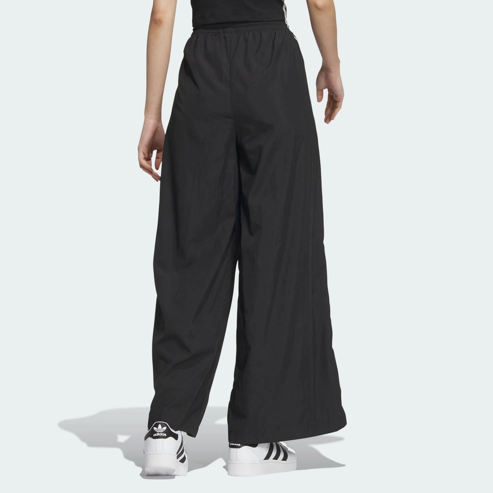 (WMNS) adidas Originals Oversize Track Pants Asia Sizing 'Black White' JJ3359