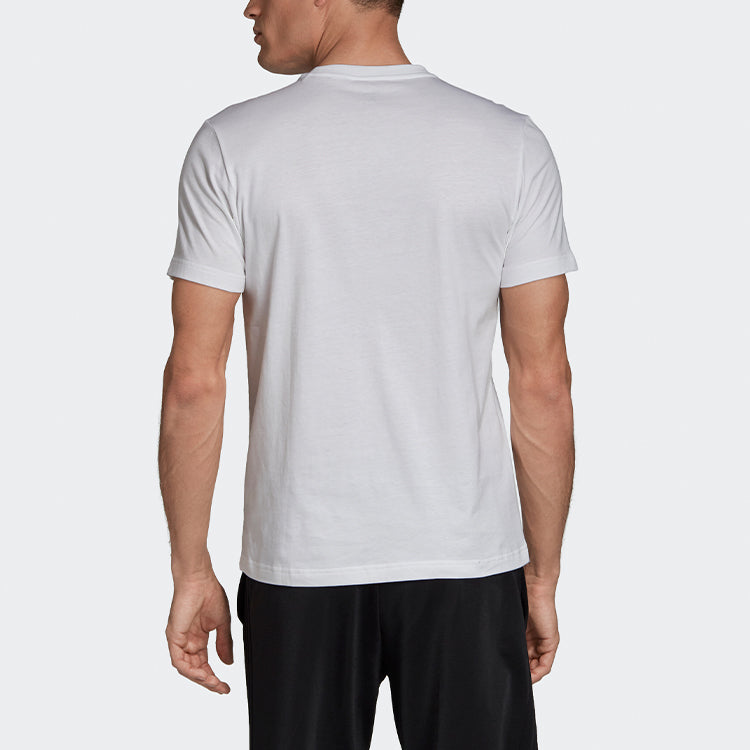 adidas M Fl Grfx T 2 logo Printing Casual Sports Short Sleeve White EI4606