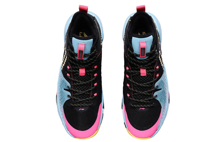 Li-Ning Combat High 'Black Blue Pink' ABAR059-1