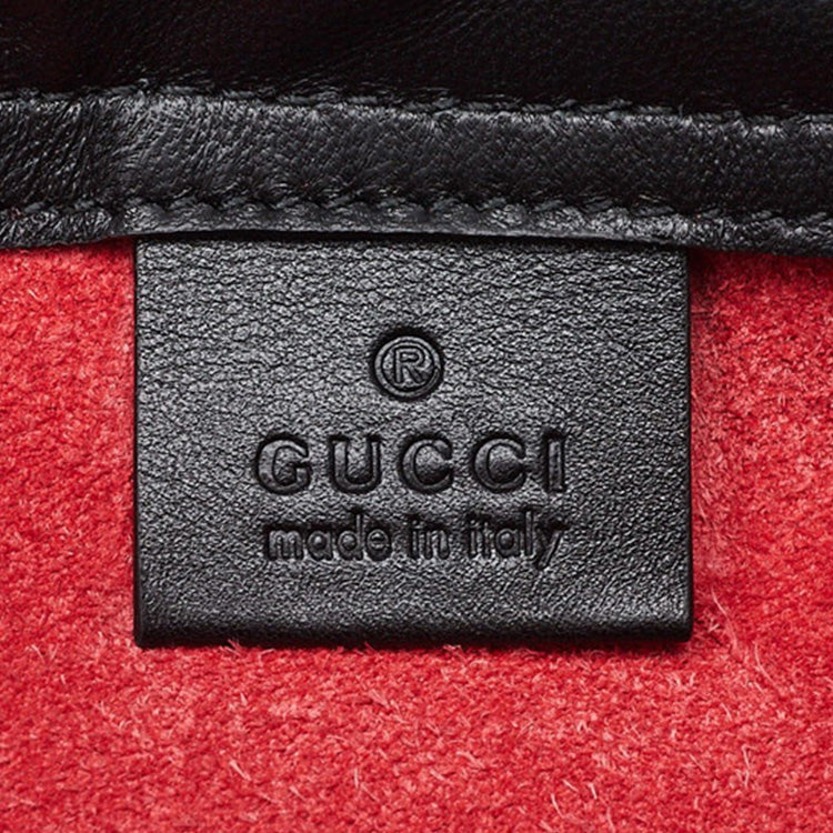 Gucci Print Graffiti Retro Logo Printing Leather Drawstring schoolbag Backpack Red Unisex 473872-K9RVT-6433