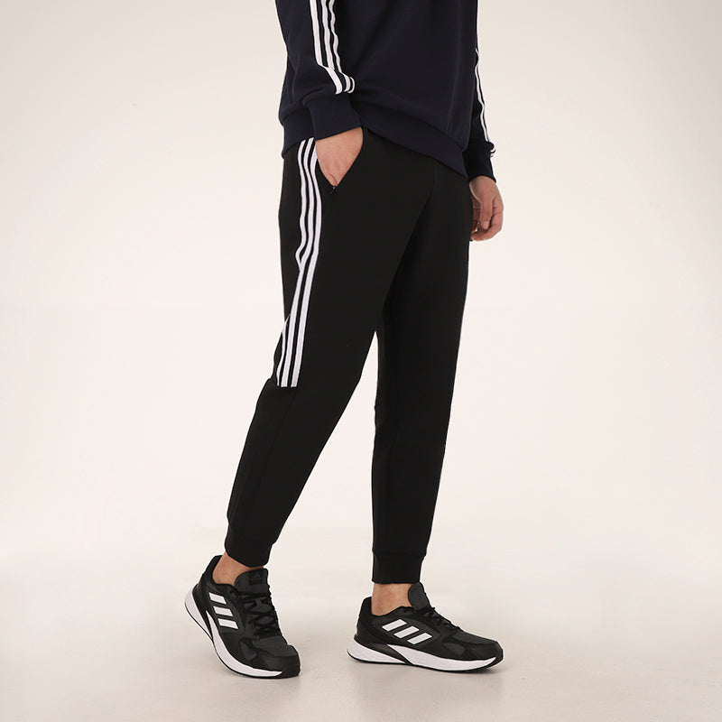 adidas Casual Sports Bundle Feet Lacing Stripe Knit Long Pants Black GP1014
