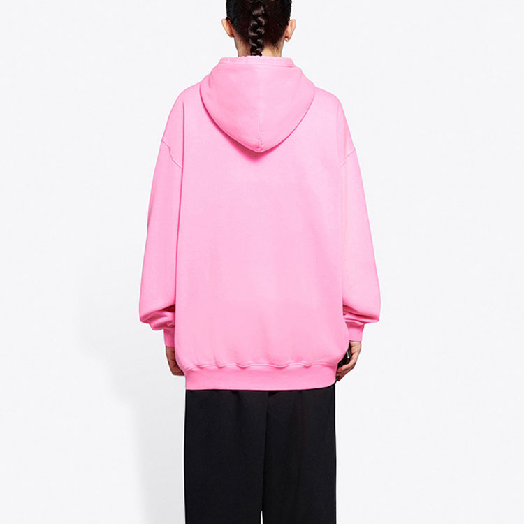 (WMNS) Balenciaga Sponsor Hoodie Pink Red 578135TJVE15764
