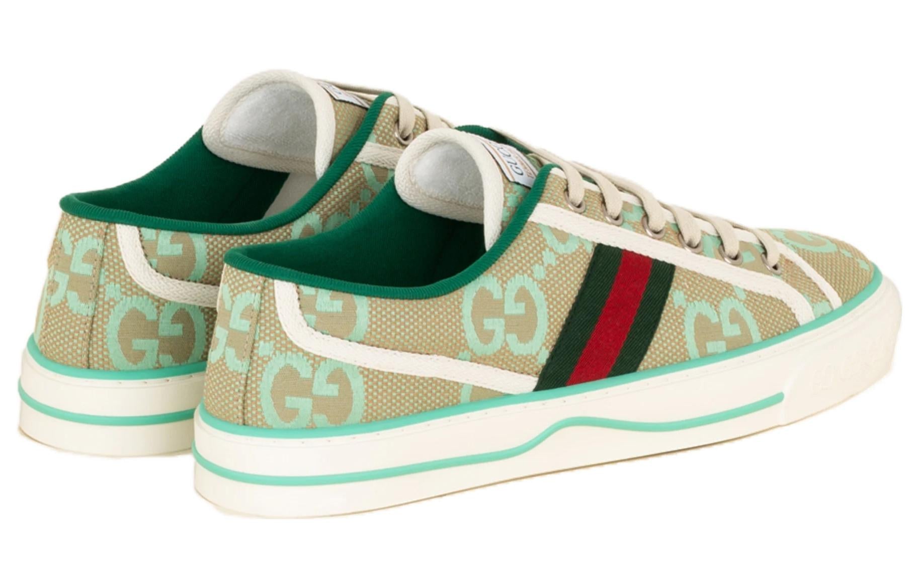 (WMNS) Gucci Tennis 1977 Shoes 'Interlocking G - Green' 725879-UKO70-8864