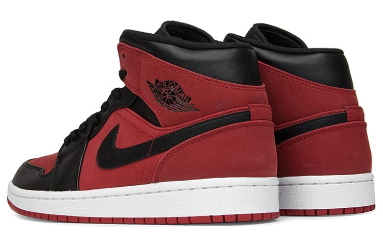 Air Jordan 1 Mid 'Reverse Banned Gym Red Black' 554724-610