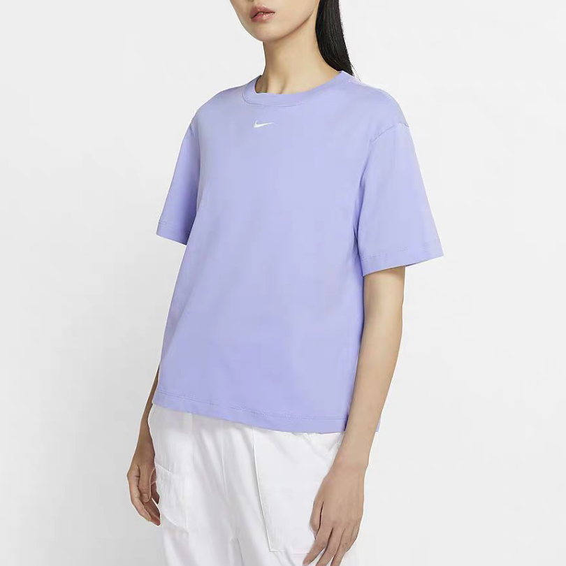(WMNS) Nike Sportswear Essentials Embroidery Logo 'Light Purple' CT2588-569