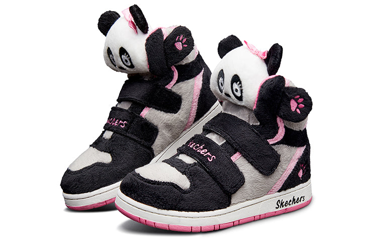 (GS) Skechers Sugarcanes Panda Shoes 'Black Grey Pink' 80689N-BKPK