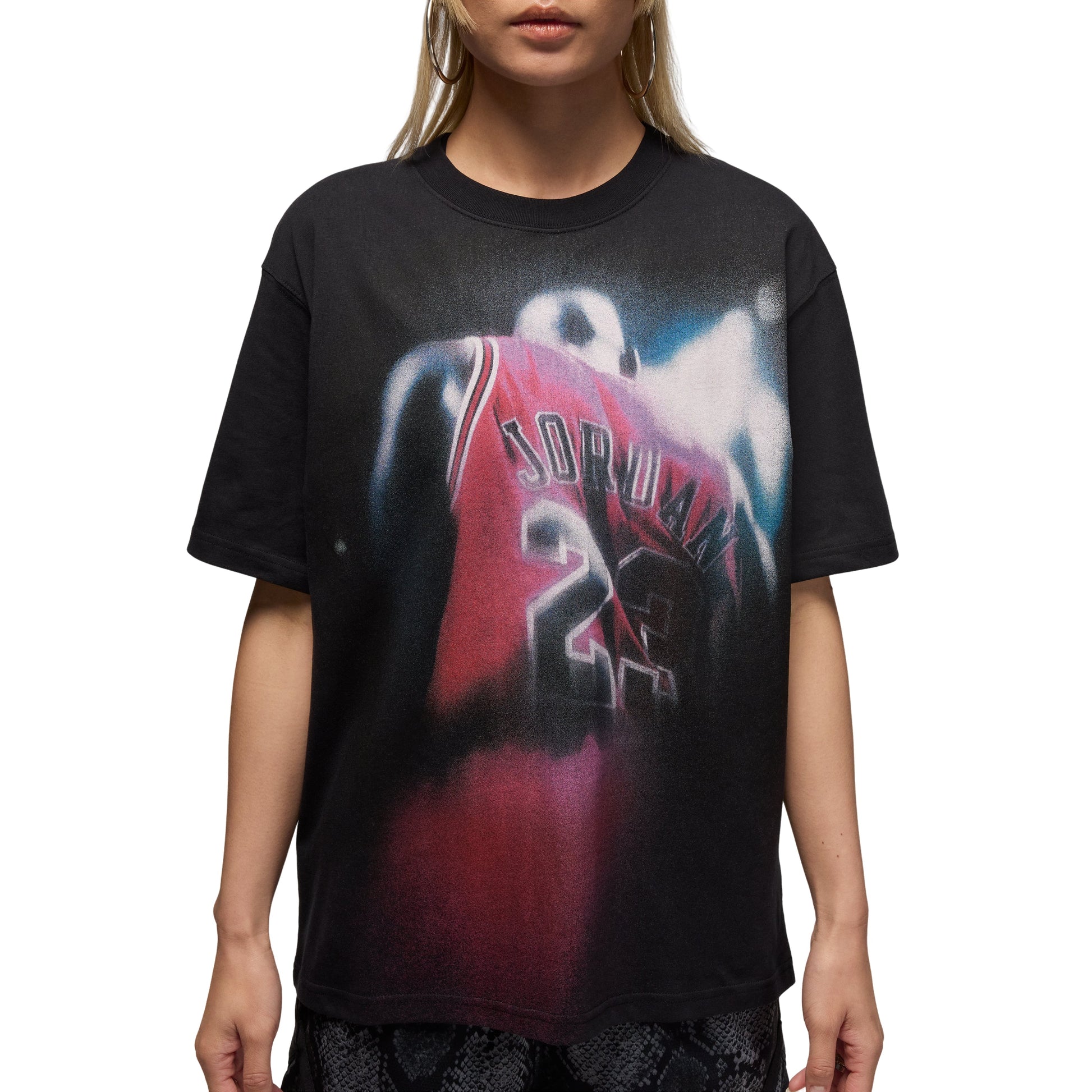 (WMNS) Air Jordan Sport Dri-FIT T-shirt 'Black White' IB1963-010