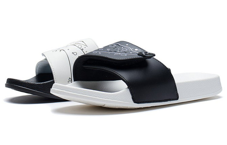 Li-Ning Slipper Slides 'Black White' AGAS001-1