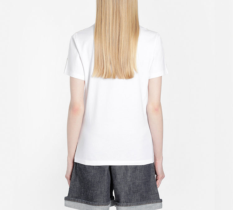 LOEWE Version Flower Cotton Short Sleeve White S540333XAR-2108