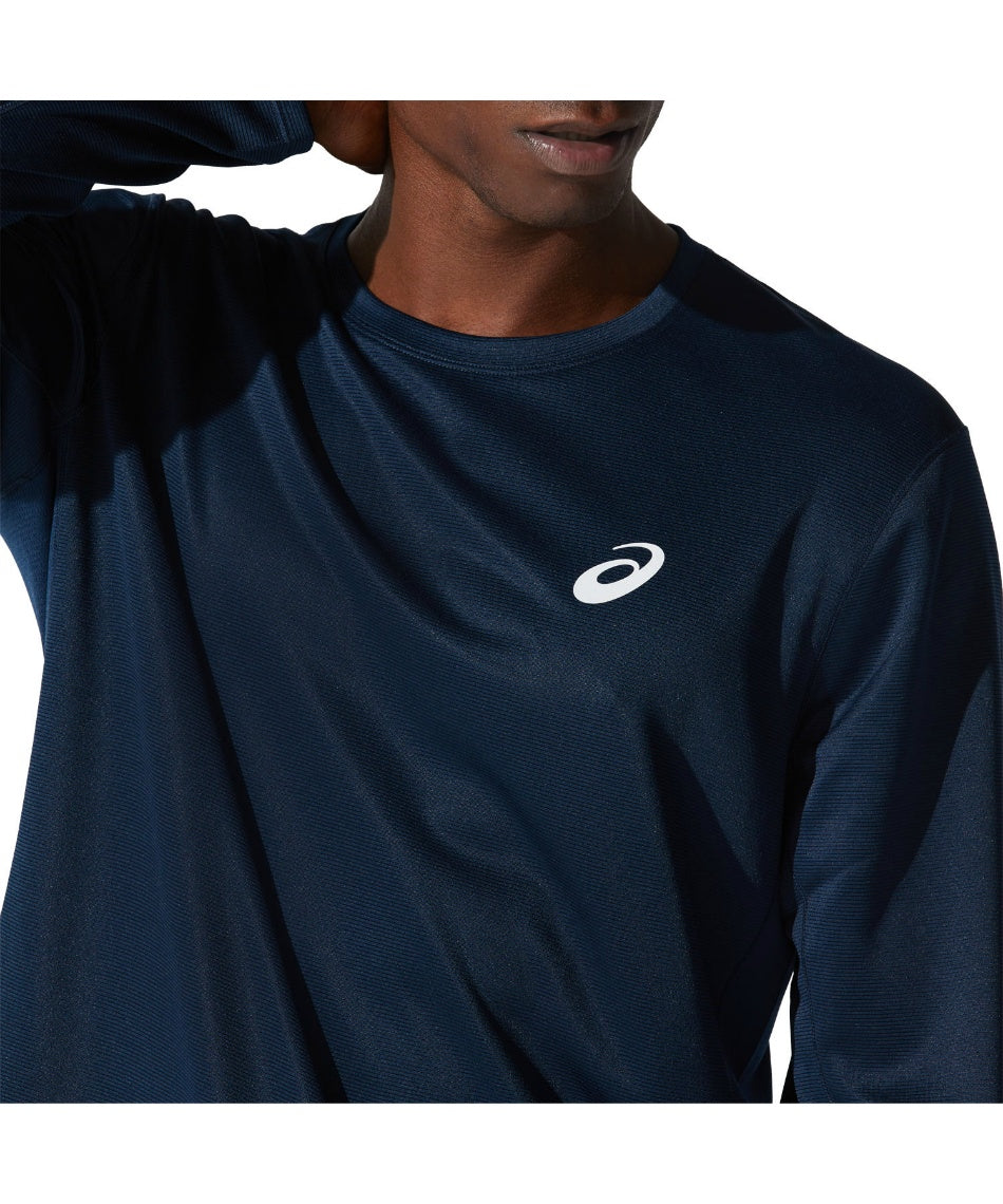 ASICS Silver Long Sleeves T-Shirt 'French Blue' 2011C350-400