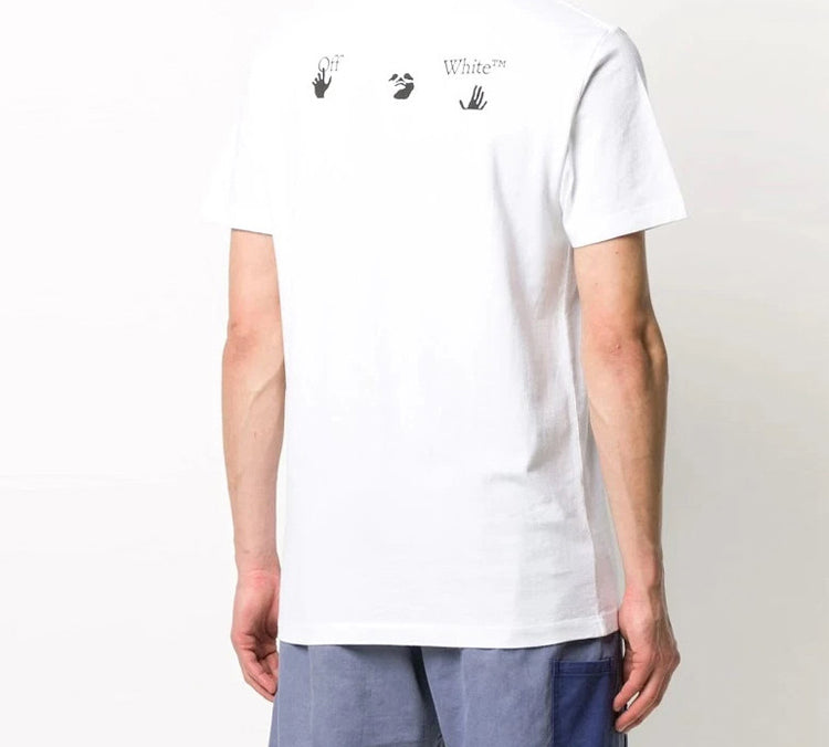 Off-White FW20 Logo Print Crew Neck Short Sleeve OMAA027E20JER0020110