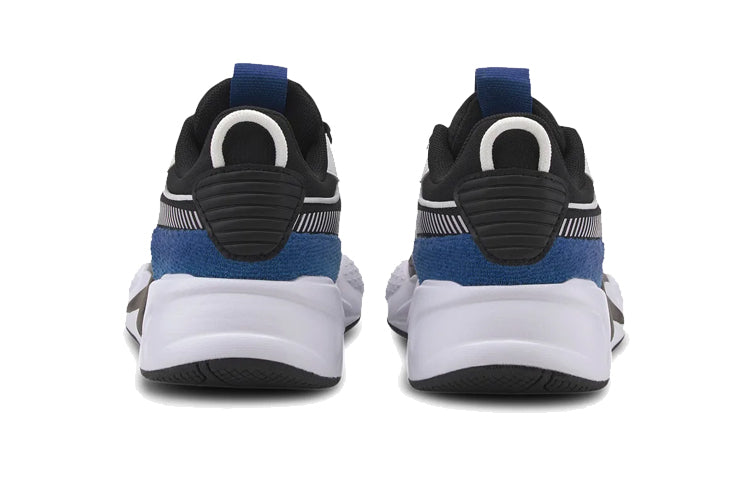 (PS) PUMA Rs-x Collegiate Low Running Shoes Black/White/Blue 371627-01