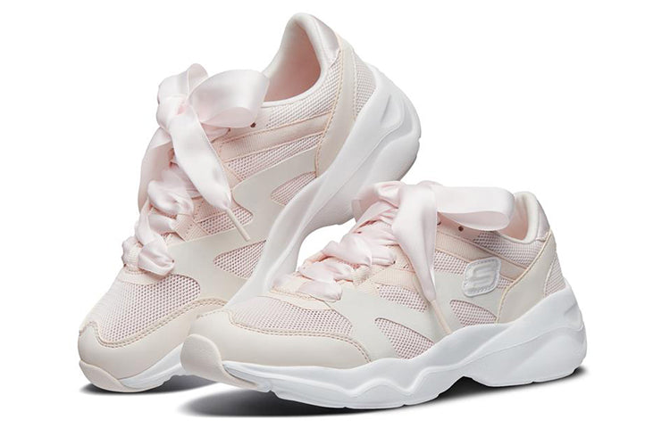 (WMNS) Skechers D'Lites Airy Low Top Sneakers Pink/White 66666203-WPK