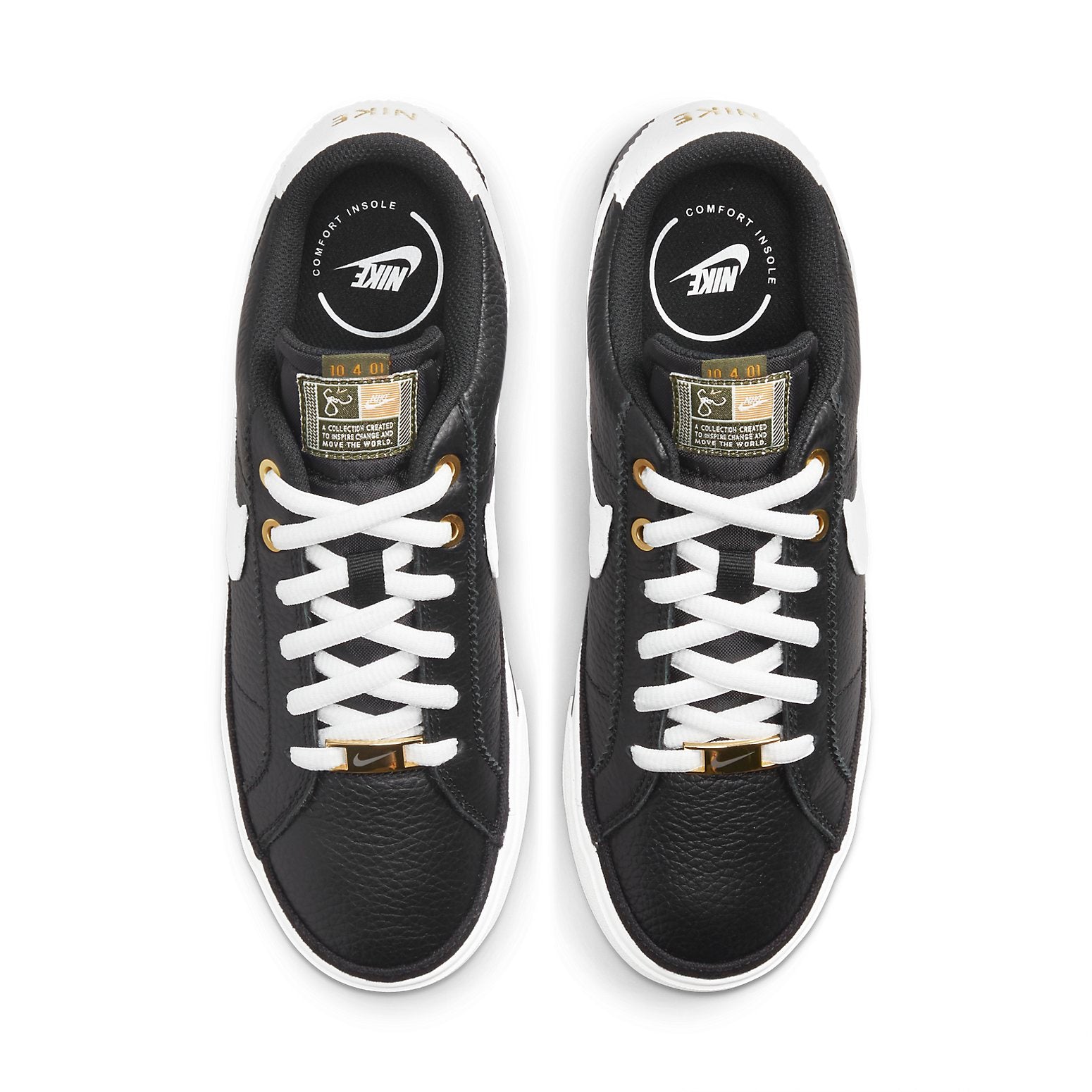 (WMNS) Nike Serena Williams Design Crew x Court Legacy 'Black Metallic Gold' DJ1454-001
