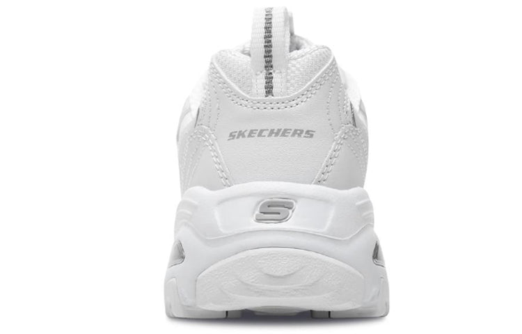 (WMNS)  Skechers D'LITES Daddy Shoes 'White Silver' 11931-WSL