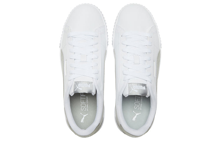 (WMNS) PUMA Carina Crew Metallic 'White Grey' 368879-01